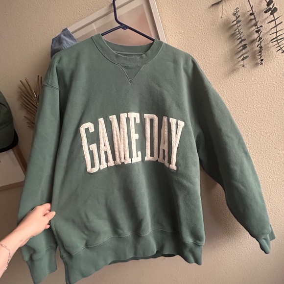Abercrombie & Fitch Tops - Abercrombie & Fitch Green 'Game Day' Sweatshirt